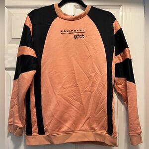 Good condition adidas equipment crew neck sweatshirt peach color wrinkled